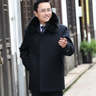 中男士大衣中長款保暖棉襖男裝夾克中男士冬秋外套爸爸加厚 大衣外套 男生外套 防風外套 毛呢大衣 厚外套 刷毛外套 外套男