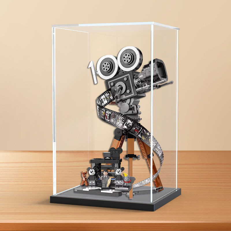 迎新年～高清收納盒適用樂高43230華特·迪尼士攝影機致敬版亞克力展示盒