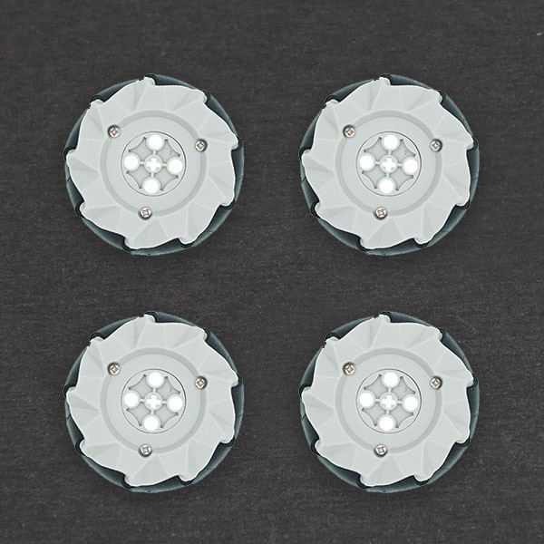 iCShop【4個】64mm 樂高相容麥克納姆輪 輪胎 車輪 輪子 鋁製 麥克納姆輪【限量】