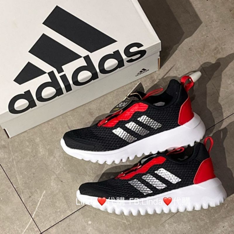 Linda❤️代購  Adidas ActiveFlex Boa 3.0 K HP2501 中童 運動鞋 透氣 黑紅銀