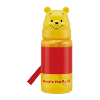 免運 日本進口 迪士尼 Disney 小熊維尼 Pooh 造型塑膠吸管水壺(PBS3STD/350ML) 賣場多款任選