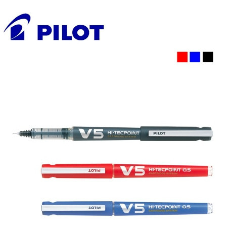 PILOT百樂 BXC-V5-BGD 卡式V5鋼珠筆 / BXS-IC-S3 V5鋼筆墨水管3入【小卡】