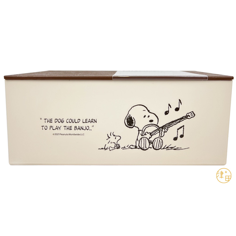 免運 現貨 史努比 Snoopy 口罩收納抽取盒(棕色) 日本製 賣場多款任選