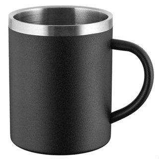 台灣現貨 德國《REFLECTS》不鏽鋼馬克杯(黑350ml) | 水杯 茶杯 咖啡杯 露營杯 不銹鋼杯