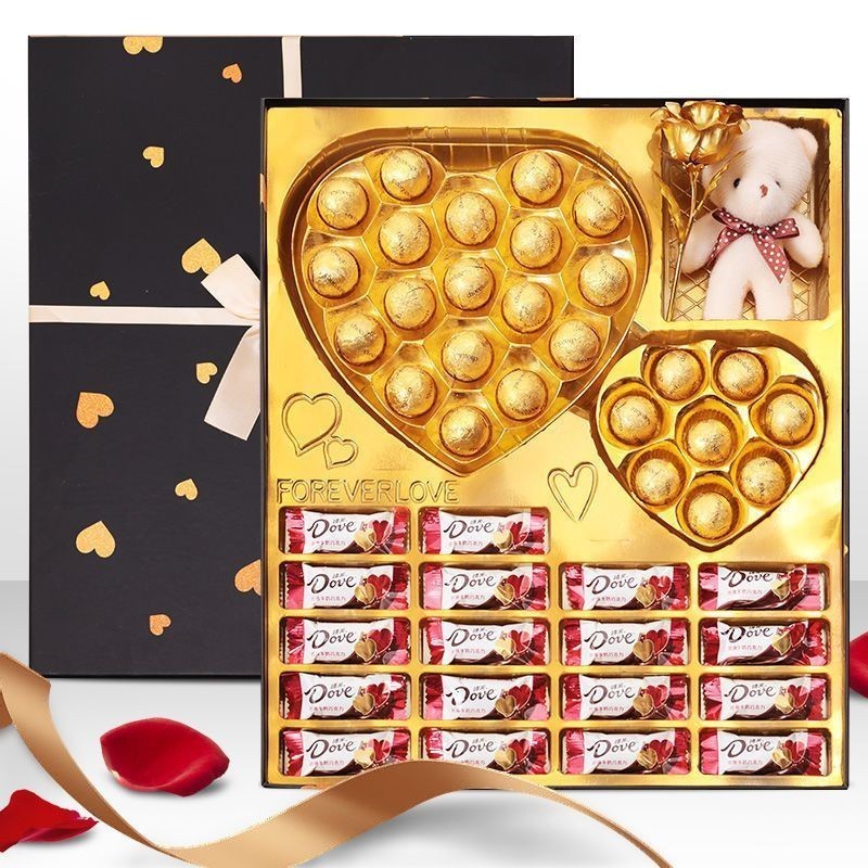 【情人節禮盒】 巧克力 德芙巧克力 禮盒裝 牛奶巧克力 送女友/情人節禮物/生日禮物/送女生
