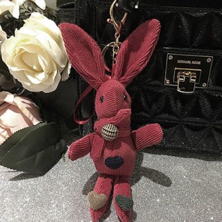 ✦幸運遊記~✦ 布藝小兔子車鑰匙扣女毛絨可愛許願兔兔包包掛飾玩偶公仔手機吊飾