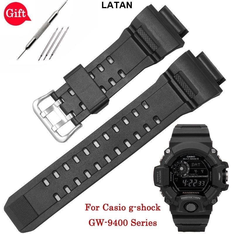 LATAN-適配卡西歐Casio G-Shock GW9400J/BJ/DCJ-1/-3 男士手錶表硅膠手錶帶 gw9