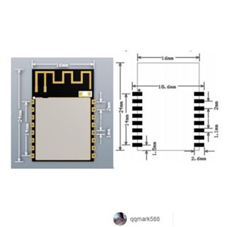 【琪琪優選】ESP-12S/工業級WiFi/ESP8266串列埠轉WiFi/無線透傳模-qqmark588-
