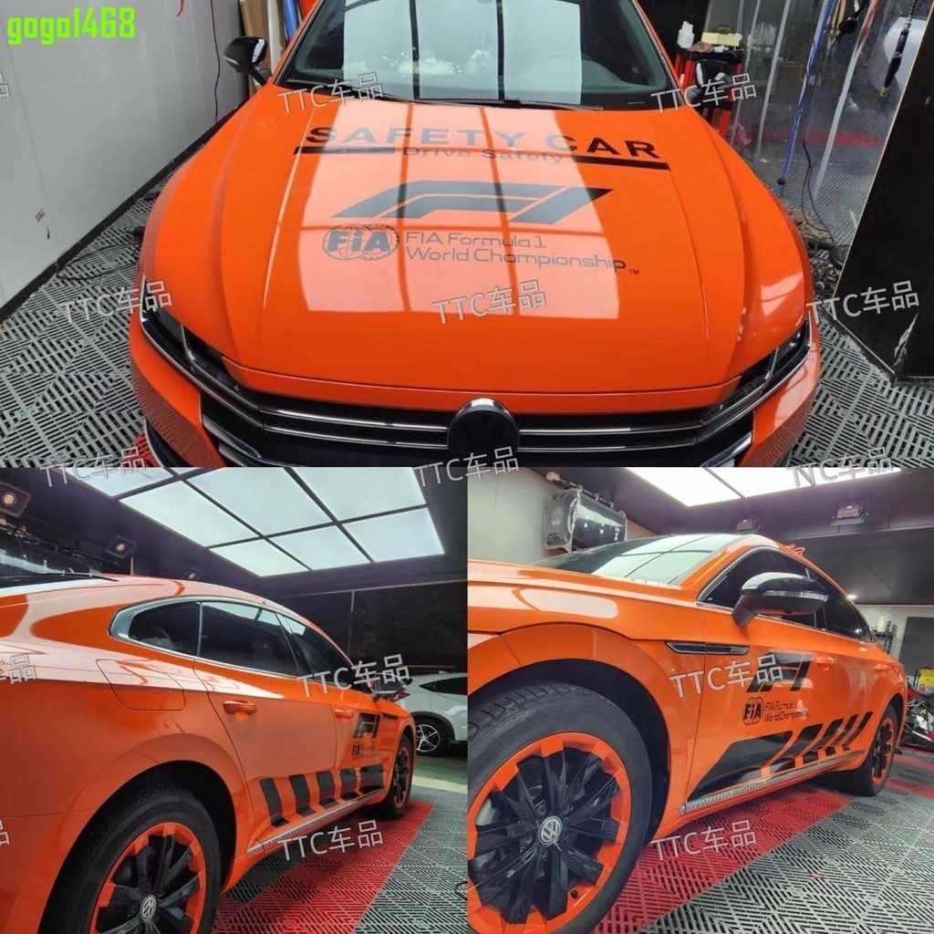 【Gogo便利店】F1安全車貼奔馳c63拉花C級E級AMG GT個性創意特斯拉車身改裝貼紙