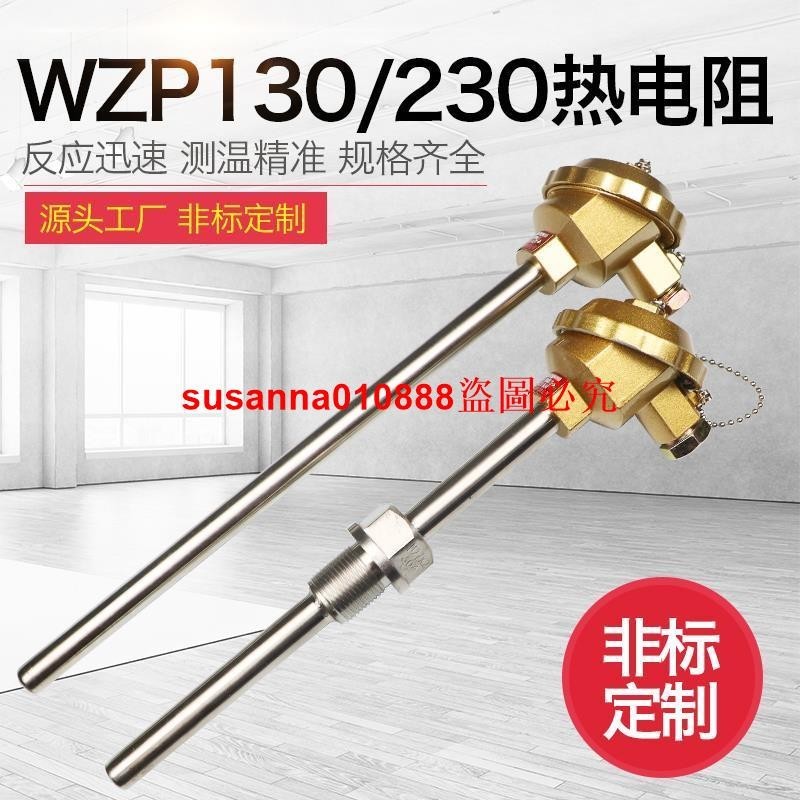 WZP130/WZP-230 PT100鎧裝熱電阻WZP231鉑熱電阻溫度傳感器熱電偶