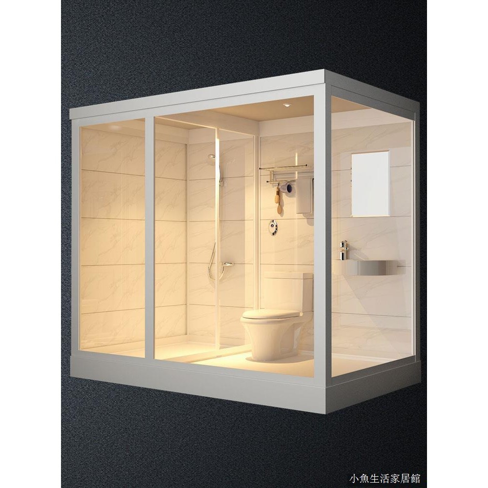 High Quality 整體浴室淋浴房一體式衛生間室內沐浴房洗澡間集成衛浴房農村家用