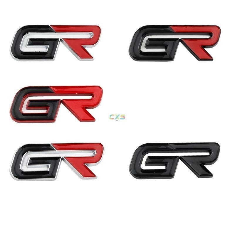 適用於Gr logo 豐田後徽汽車側貼汽車裝飾徽章 GR Sport RAV4 Fortuner Corolla Y