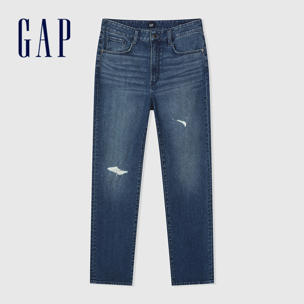 Gap 男裝 直筒牛仔褲-深藍色(884813)