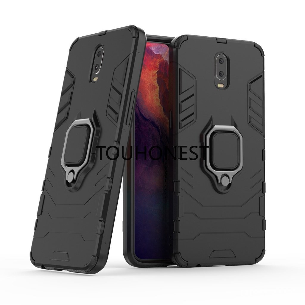 外殼 Oppo R17 Pro 手機殼 Oppo R15 Pro A7X Pro A1K 防震帶金屬環支架手機殼 CMB