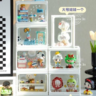 【臺灣出貨】盲盒收納展示架三麗鷗公仔周邊場景造景泡泡瑪特集裝箱桌面高顏值OOTD