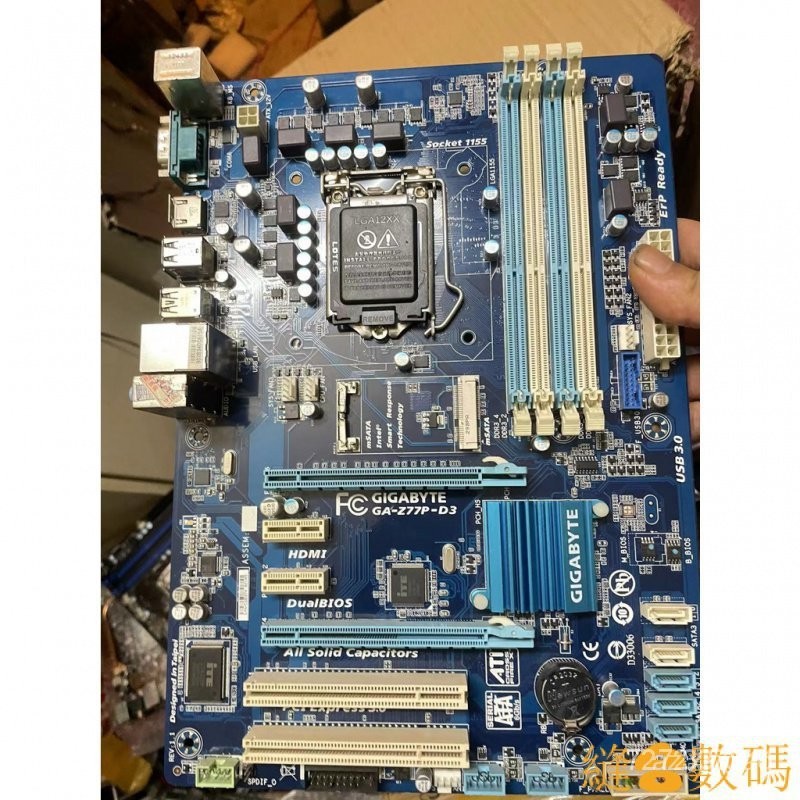 【熱銷出貨】♥Gigabyte/技嘉 Z77P-D3 Z77主闆 1155 主闆支持1230 V2 前置 G2YE 9H