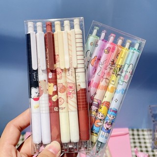 6Pcs Nice Boxed Gel Pen 6Pcs Set 0.5 Korean Version Cute Car