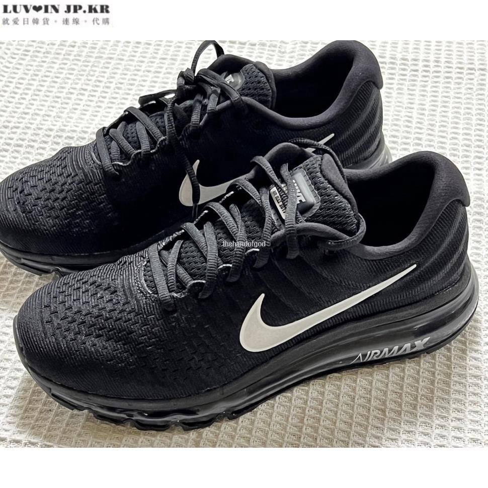 【日韓連線】Nike Air Max 2017 黑 白鉤 男休閒運動慢跑鞋