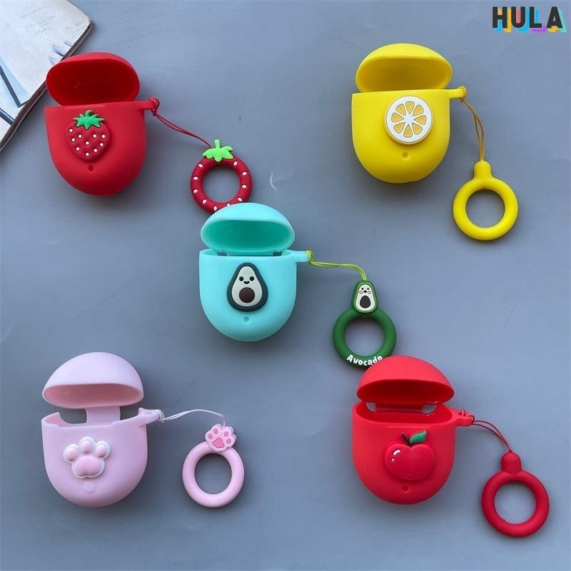 HULA-適用Google谷歌Pixel Buds Pro耳機保護套酪梨矽膠軟殼