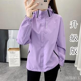 M6XL大尺碼薄絨衝鋒衣春秋衝鋒外套防風連帽外套運動風衣外套情侶衝鋒衣薄外套男休閒外套機車外套