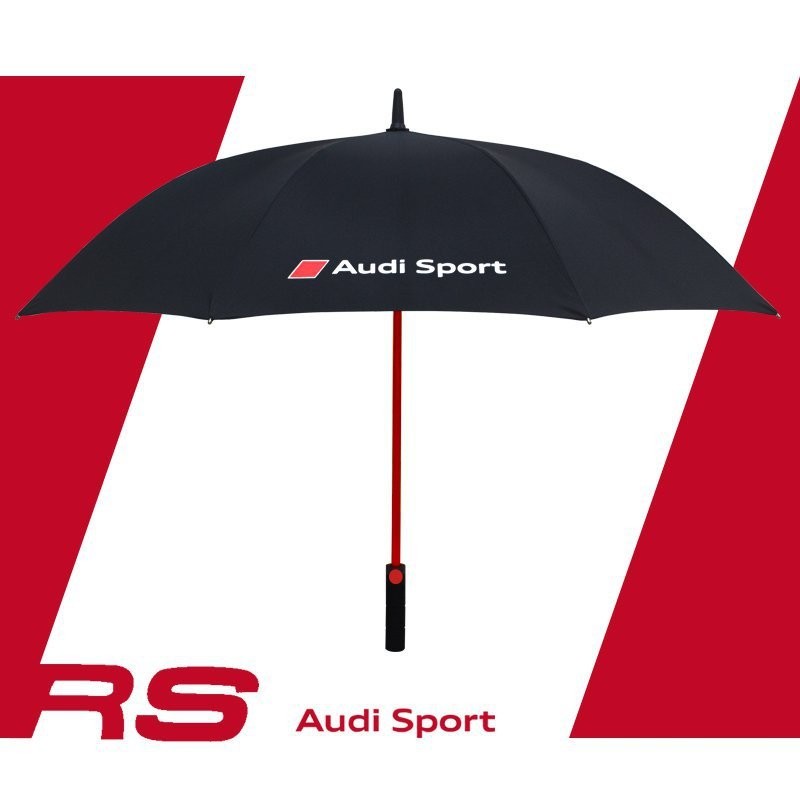 可開發票 性能車德國奧迪Audi雨傘原裝原廠S係RS風暴AudiSport長柄高爾夫傘自動