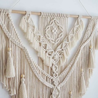 特惠/ins編織棉繩掛毯手工diy材料包壁掛沙發背景床頭玄關裝飾婚禮布景