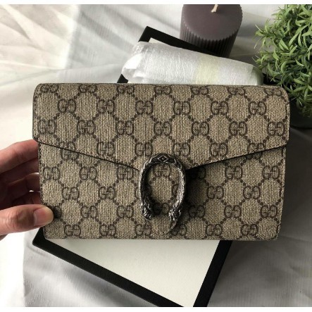 GUCCI Dionysus GG Supreme chain wallet酒神鍊包 401231