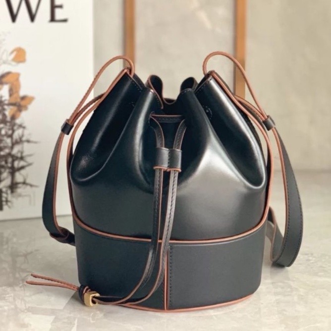 CF店二手LOEWE Balloon Medium Bag 中款 小款 黑色 氣球包 肩背包 斜背包