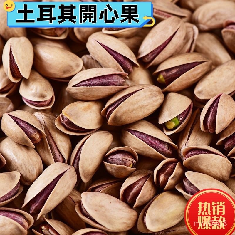 💟Ten stores💟土耳其開心果 500g 進口開口土耳其紫皮開心果 大顆粒本色原色 堅果年貨