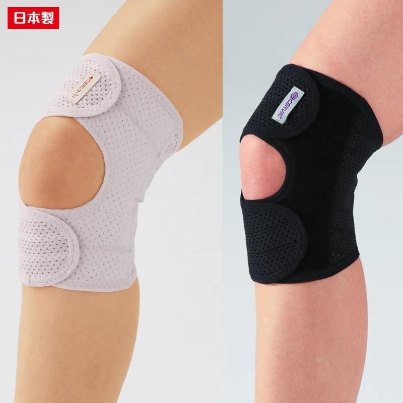 日本製【CERVIN】速乾彈力護膝固定帶-L－LL左用（黑色）墊腳石購物網