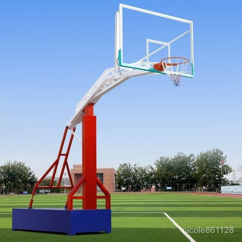 【廠傢 直銷】移動籃球架戶外成人學校傢用訓練比賽標準室外落地式箱體式籃球架 ZBOO