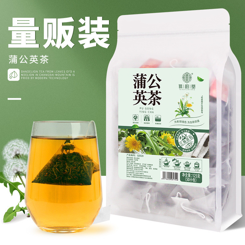 【韻茶館】譙韻堂 蒲公英125g/袋 三角包 穀丁婆婆丁根蒲公英白鼓丁茶量販裝