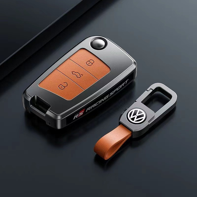 【免運】福斯鑰匙套 Volkswagen 鑰匙套 VW Tiguan Polo Golf 7 GTI 甄選優質頭層皮鋅合