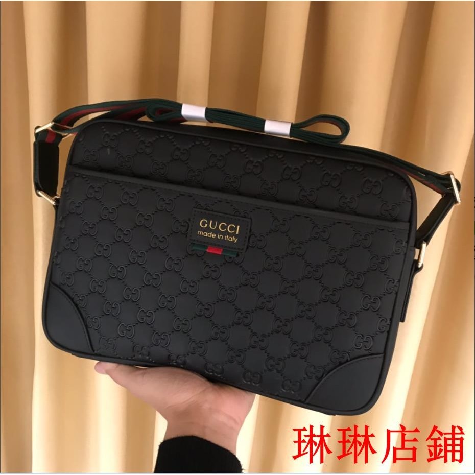 （琳琳二手）GUCCI/古馳斜背包 側背包 單肩包 斜背包 單肩斜挎包 男郵差包 斜跨包 側包 肩背包男包包