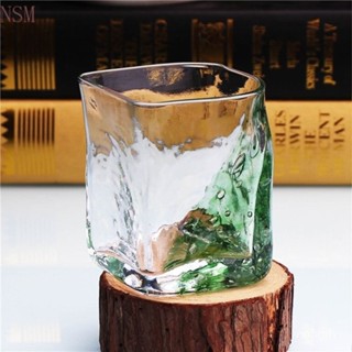 多款任選 玻璃杯 酒杯 水杯多款任選 玻璃杯 酒杯 水杯日本江戶硝子荒木櫻子海浪烈酒杯洋威士忌水杯水晶玻璃綠色款日式