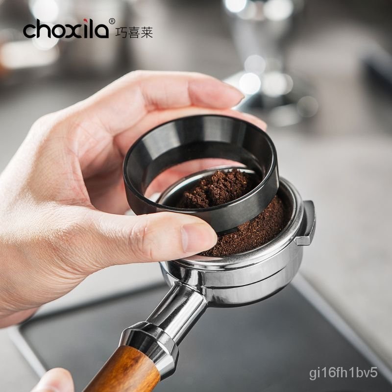 接粉環 咖啡器具 咖啡接粉環 choxila咖啡接粉環磁吸防飛粉圈通用定量環防灑意式磨豆機接粉器 JYXE