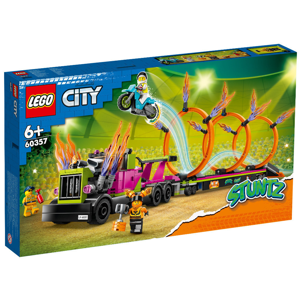 LEGO 60357 特技卡車和火圈挑戰組 城市系列【必買站】樂高盒組