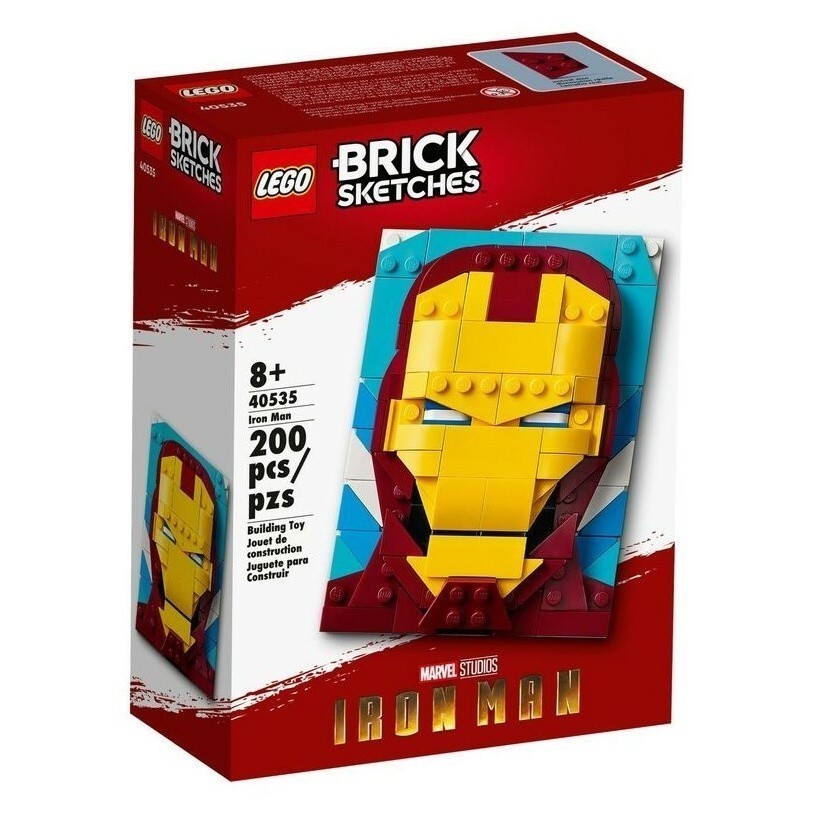LEGO 40535 鋼鐵人 Brick Sketches 超級英雄系列【必買站】樂高盒組