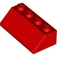 LEGO零件 斜向磚 2x4 3037 紅色 303721【必買站】樂高零件