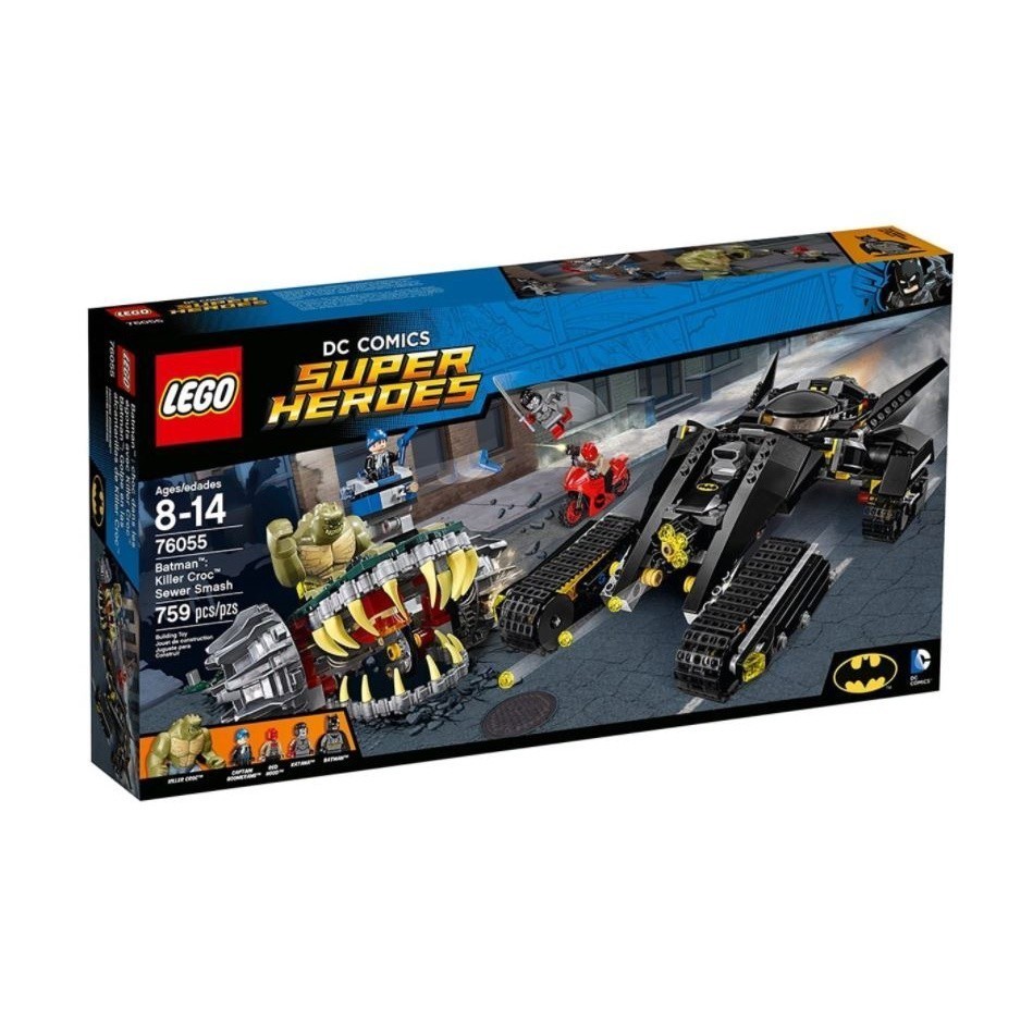 LEGO 76055 超級英雄系列 Batman: Killer Croc Sewer Smash【必買站】樂高盒組