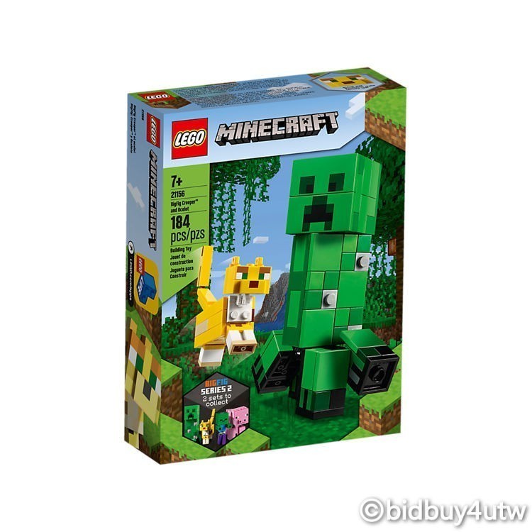 LEGO 21156 BigFig Creeper and Ocelot 當個創世神系列【必買站】樂高盒組