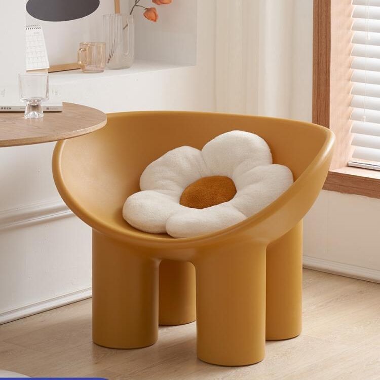 北歐設計師大象腿椅子網紅輕奢懶人單人沙髮椅小戶型戶外休閒單椅