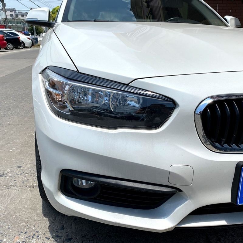 BMW 寶馬1系F20后期 118i 120i 2015-2019前大燈燈眉車貼外飾改裝
