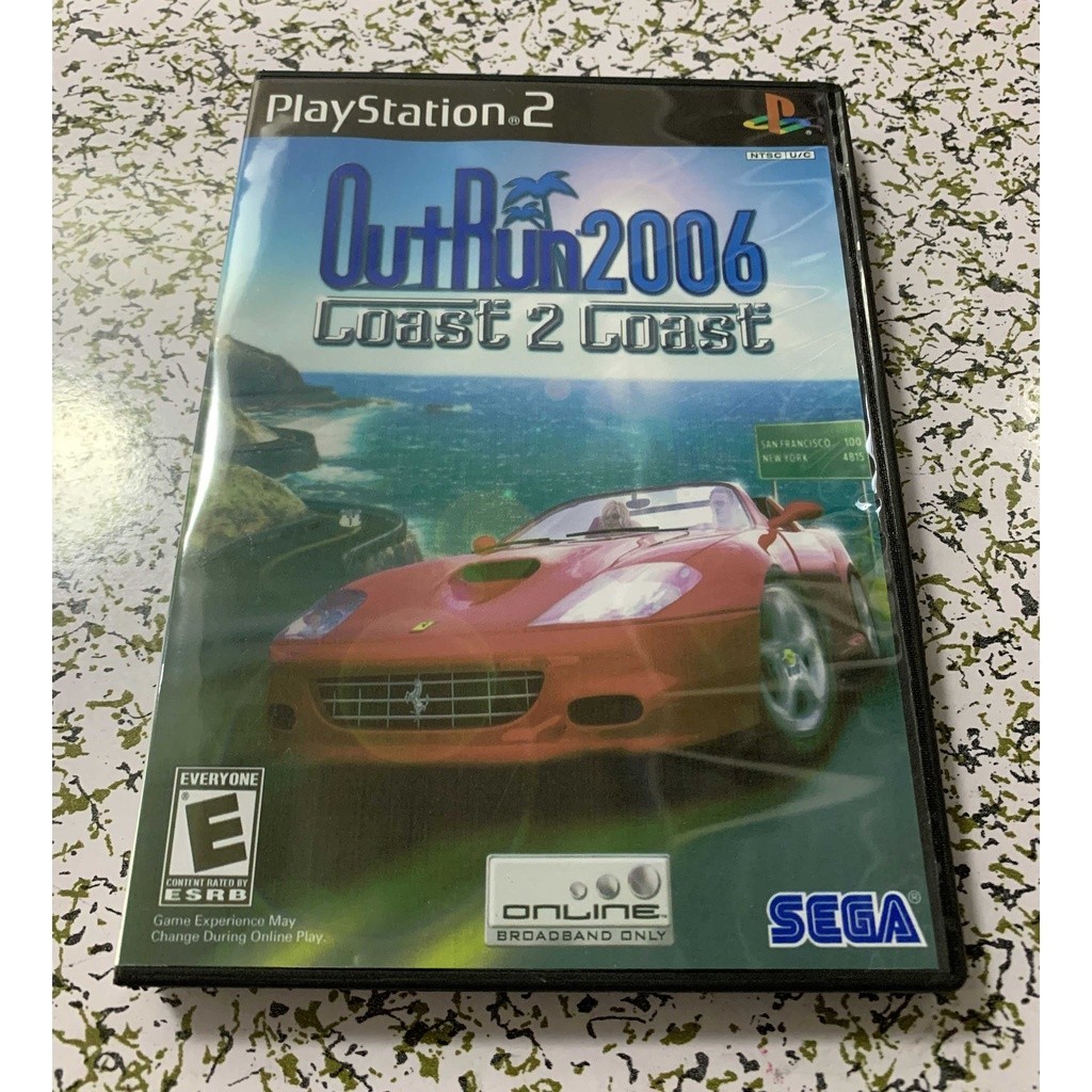 PS2 彩盤有盒 outrun2006coast2 英文版懷舊遊戲光盤改機專用&lt;懷舊尤物電玩&gt;必備超好玩