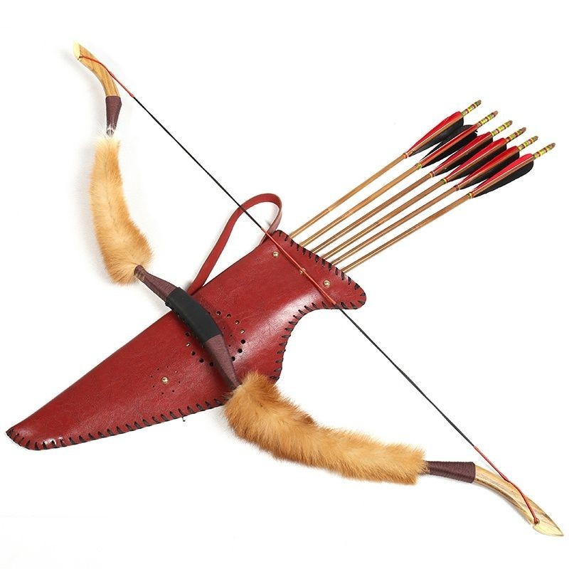 弓箭古代弓射擊傳統弓箭蒙古弓套裝射箭射擊比賽競技反曲弓
