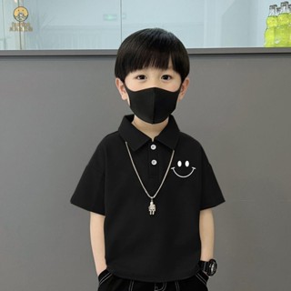熱銷款貝貝家童裝 polo衫 兒童夏裝男童polo衫夏季短袖 夏季 polo上衣 新款帥氣有領中大童夏款休閑衣服