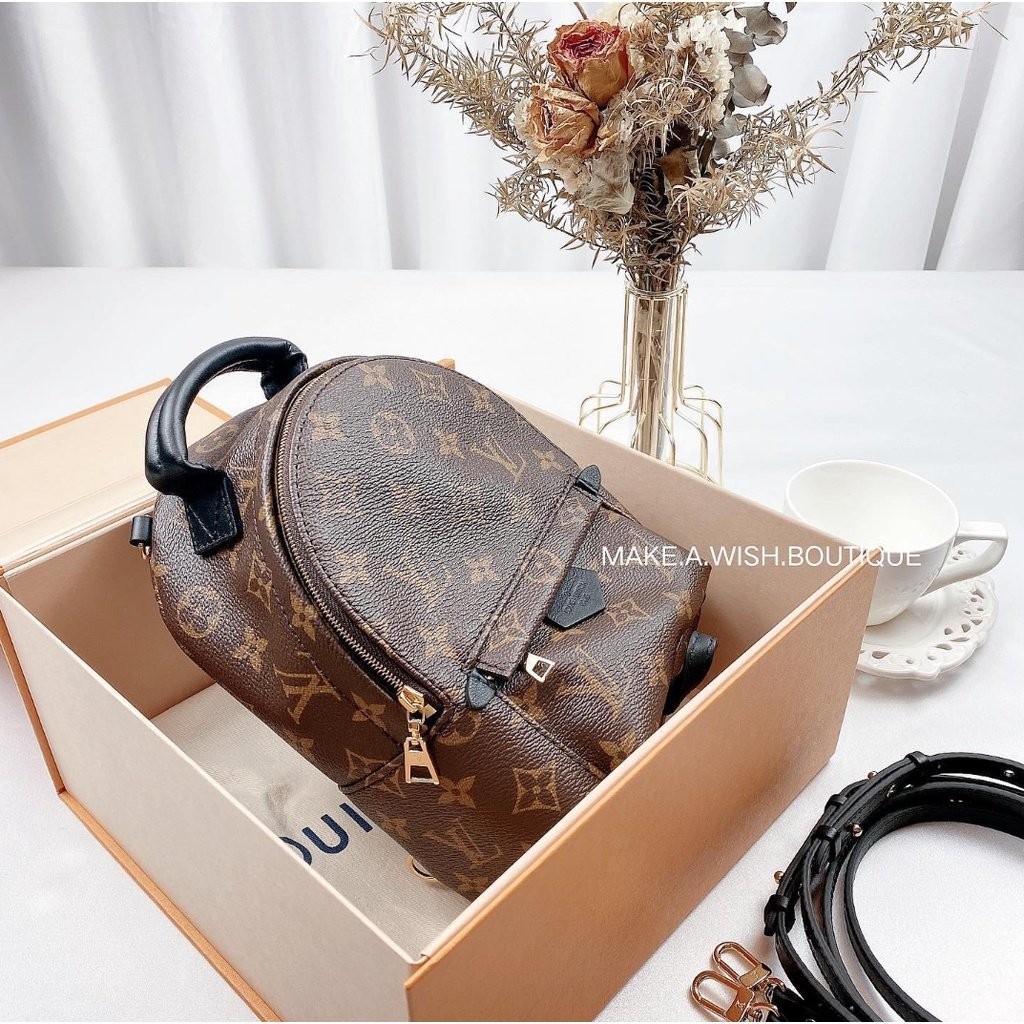 二手精品 Louis Vuitton Palm Springs 路易威登 LV 迷你款 雙肩包 後背包 M44873