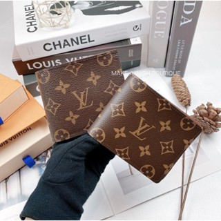 二手精品 Louis Vuitton Marco Wallet 對折短夾 卡夾 零錢袋 M60895 M62288