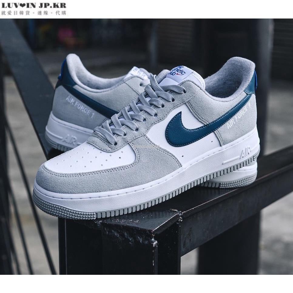 Nike Air Force 1' 07 LV8 Athletic Club白灰藍男女休閒滑板鞋DH7568-001