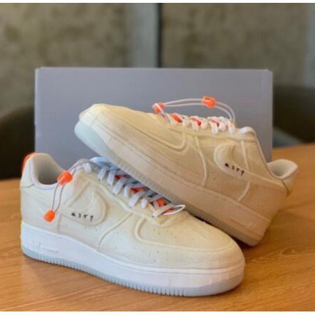 免運 Nike Air Force 1 CV1754-100 米白橘 001 黑綠 海綿 休閒鞋